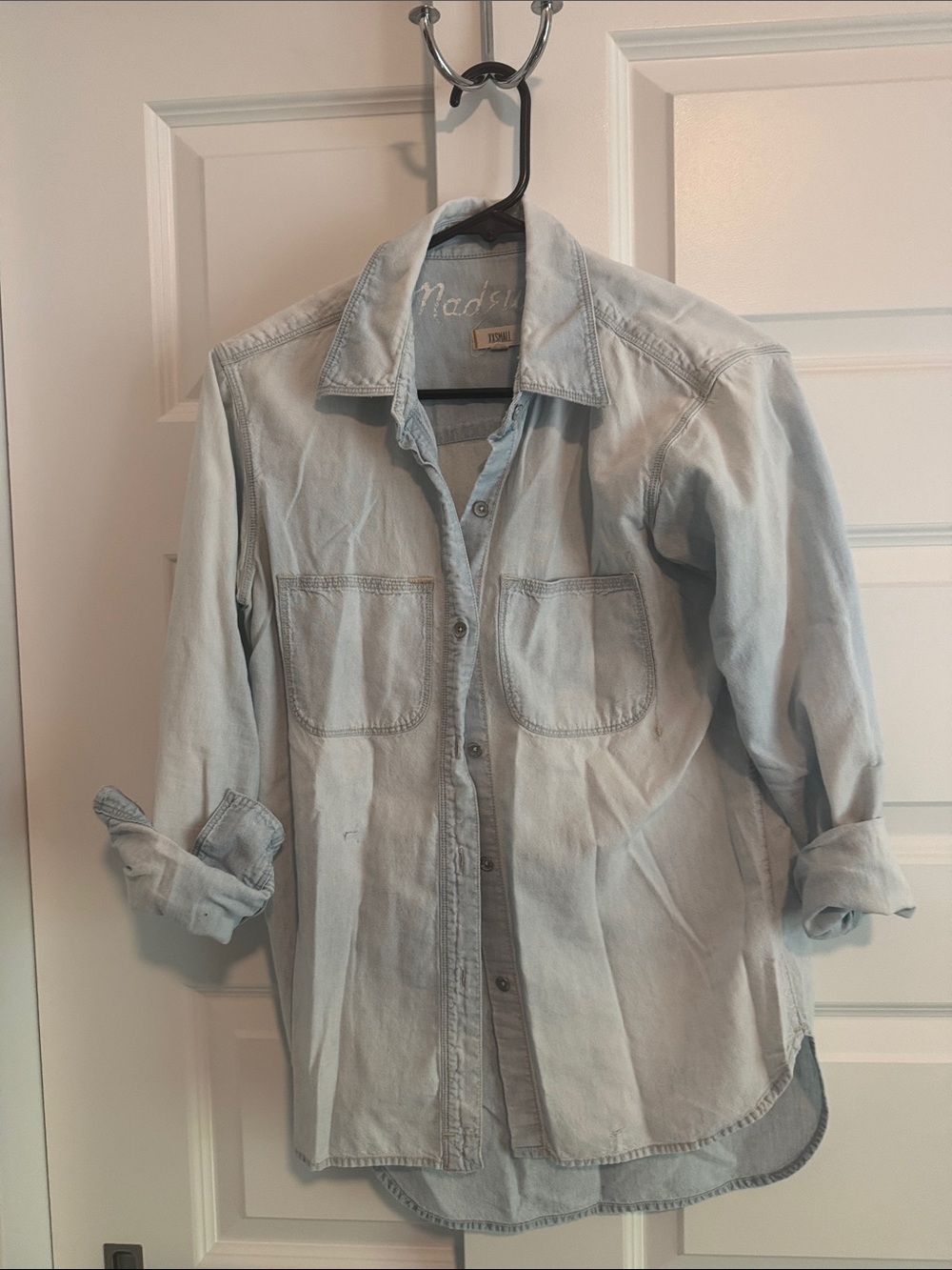 Madewell Light Blue Denim Button-Down Shirt